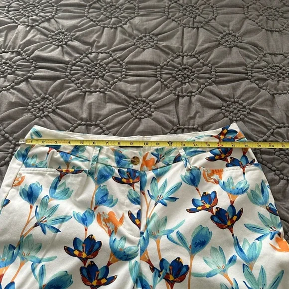 Lands’ End, pants NWOT mid rise straight leg size 12P 🧡💙 - Picture 10 of 11